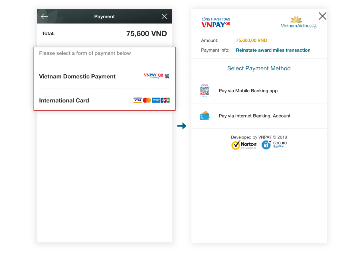 Instructions for reinstating bonus miles on the app 4.