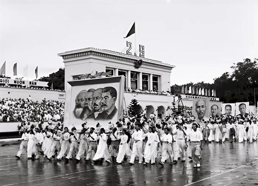 Parade on Ba Dinh Square (Hanoi) to celebrate National Day on 02 September 1960