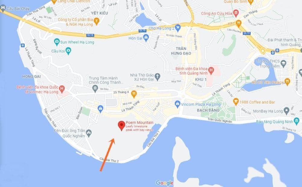 Map of Bai Tho Mountain