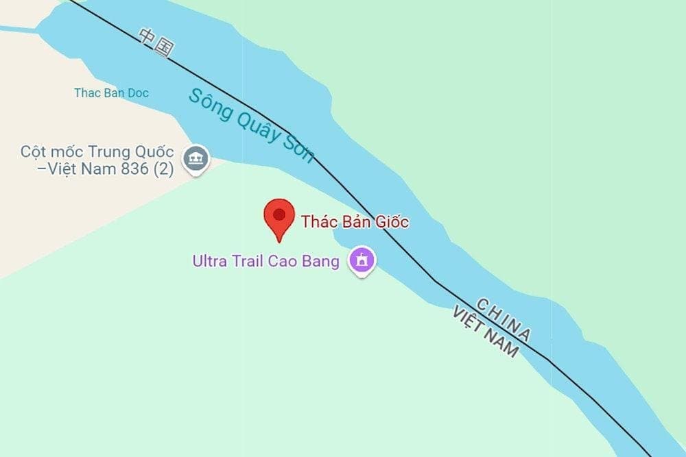 Ban Gioc Waterfall is located in Dam Thuy commune, approximately 335km northeast of Hanoi. Straddling the Vietnam-China (Source: Internet)