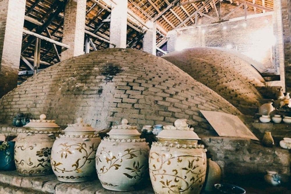 The kiln offers a glimpse into the traditional methods used by artisans before the advent of modern gas and electric kilns