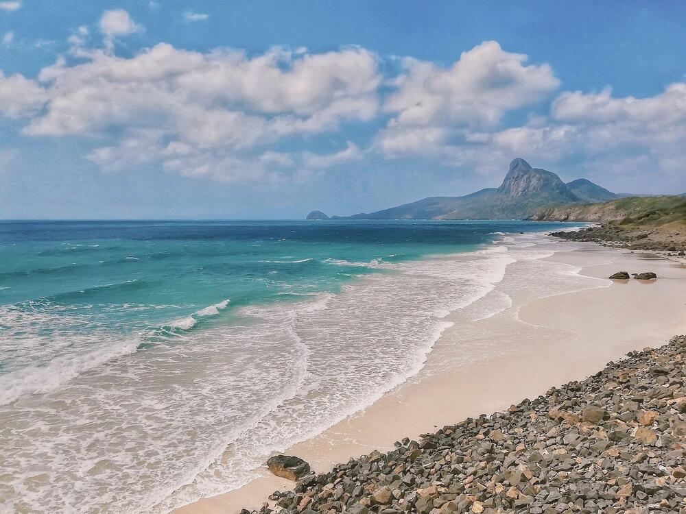Nhat Beach is considered one of the most beautiful beaches in Con Dao