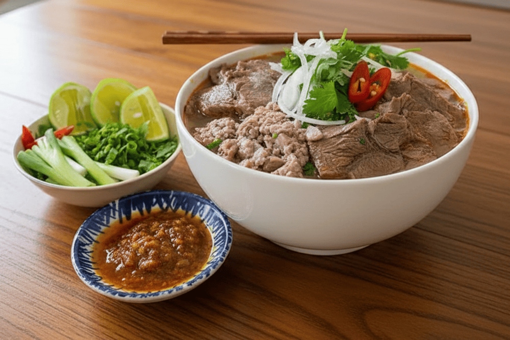 A popular spot for locals in the Go Vap District to enjoy hearty bowls of bun bo