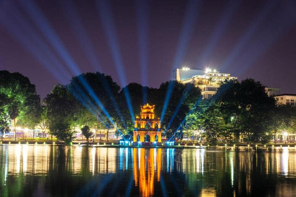 Hoan Kiem Lake is a peaceful cultural landmark in the heart of Hanoi, known for its scenic beauty and legendary tales