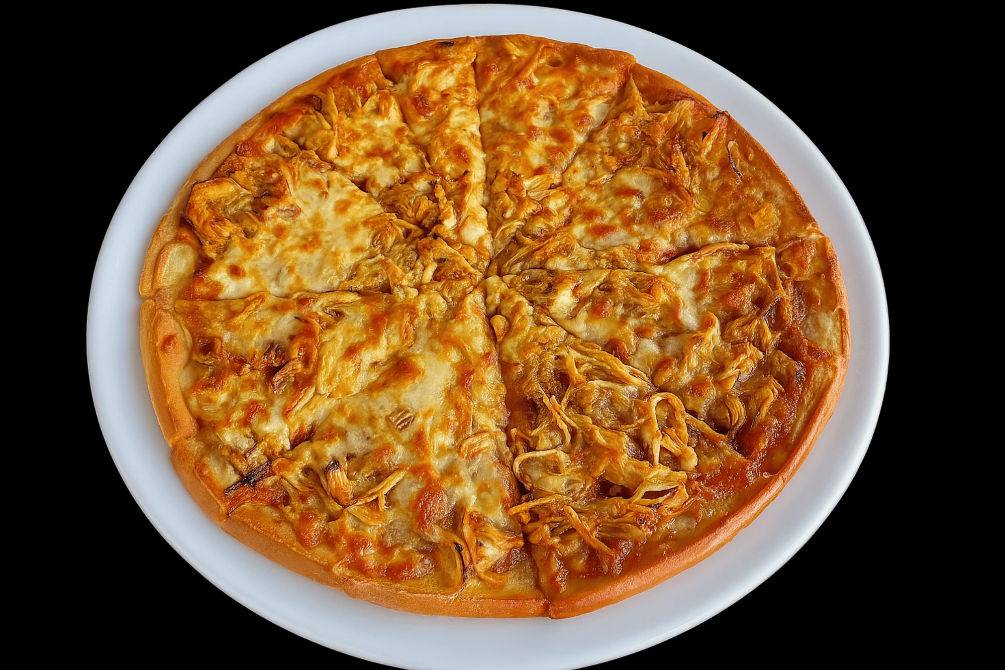 The pizza at Dingo Deli features a golden crispy base topped with fresh ingredients and rich cheese