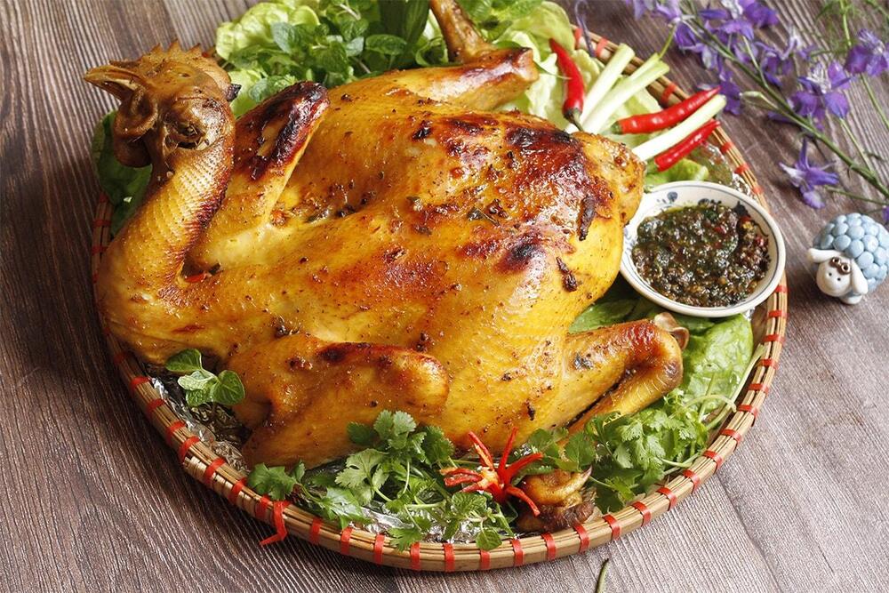 A smoky and juicy chicken dish, marinated with a blend of spices and herbs, then grilled until crispy on the outside and tender inside