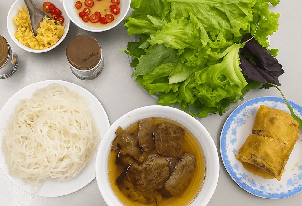 Bun Cha Huong Lien, established in 1993, is known for its long-standing tradition of serving delicious Bun Cha to generations of customers