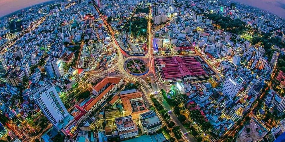 A vibrant street scene in District 6, where tradition meets modern trade