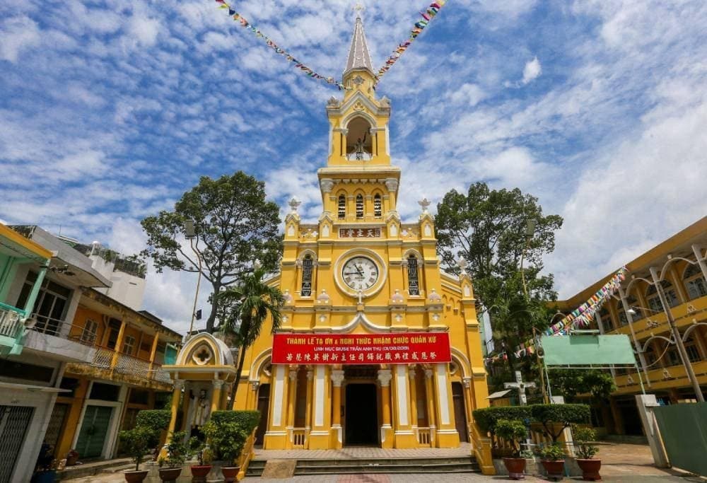 Cha Tam Church’s East-West fusion design stands as a cultural landmark