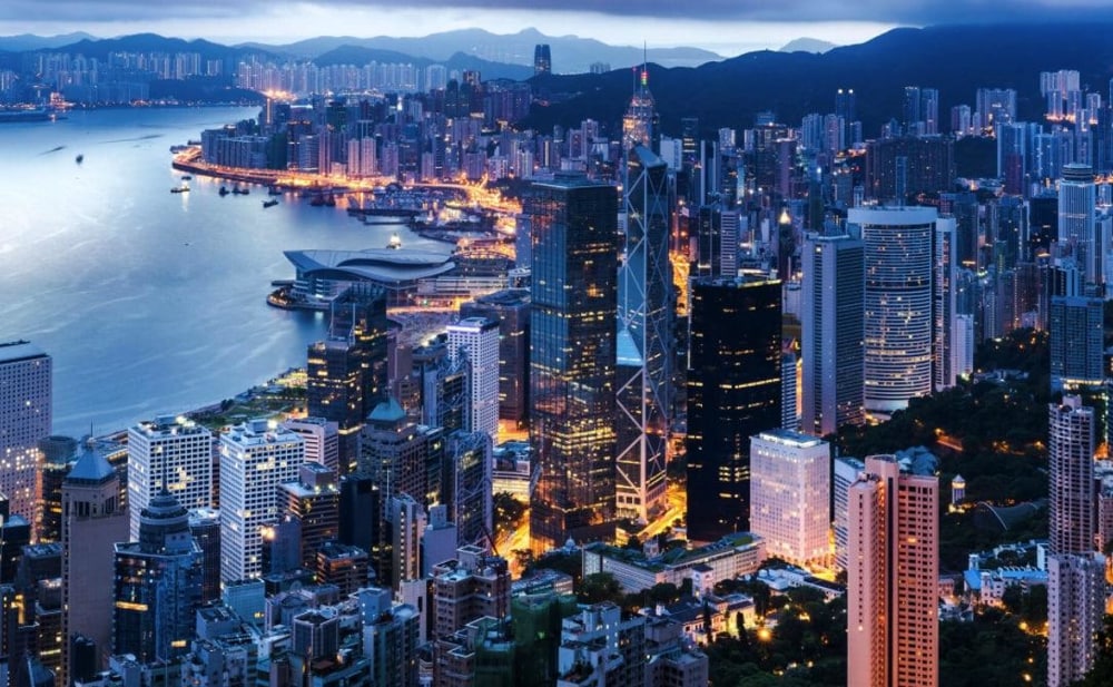 Snow is extremely rare in Hong Kong due to its mild coastal climate