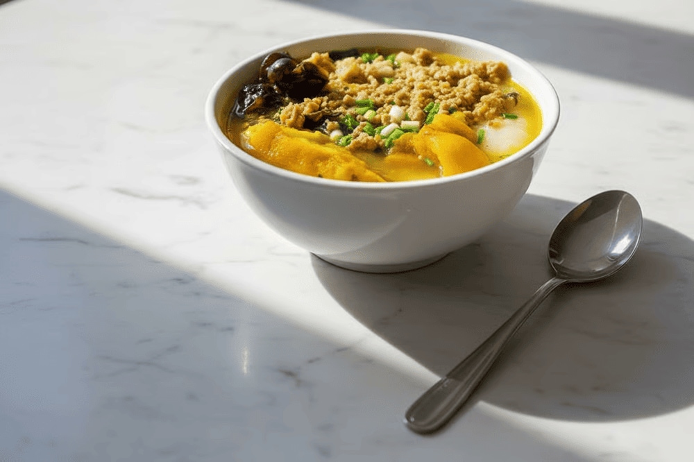 Au tau porridge is a signature dish of Ha Giang, commonly known as 