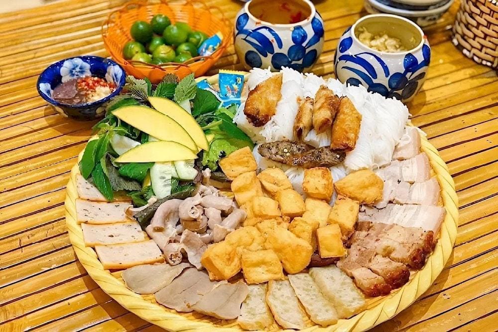 Bun dau mam tom is deeply rooted in the food culture of Hanoi, where it’s typically served as a casual, street food dish