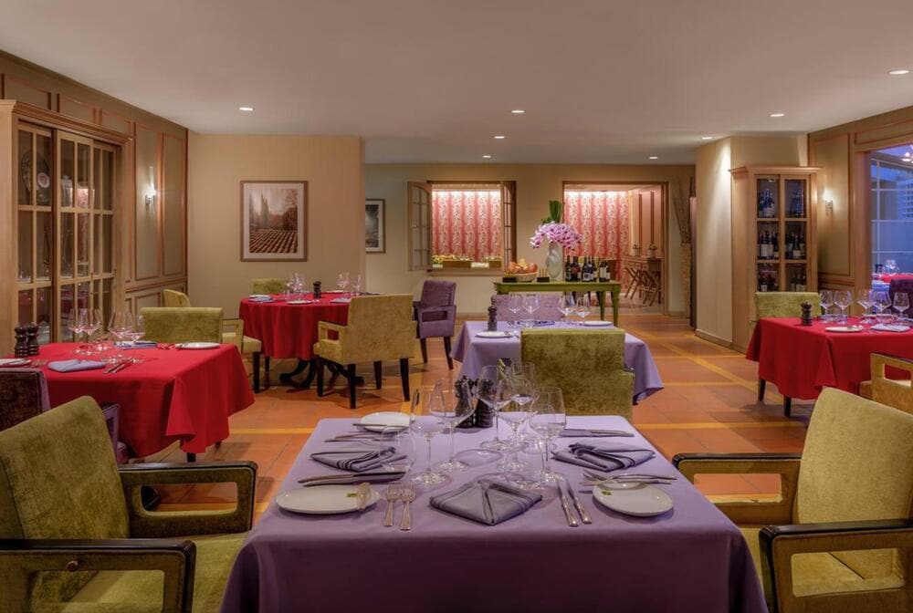 A chic restaurant offering French Mediterranean cuisine with a focus on fresh, seasonal ingredients