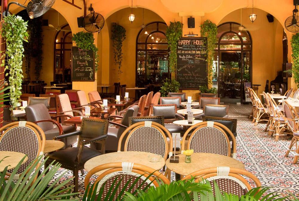 A sleek and modern venue blending international flavors, signature cocktails, and an extensive wine selection