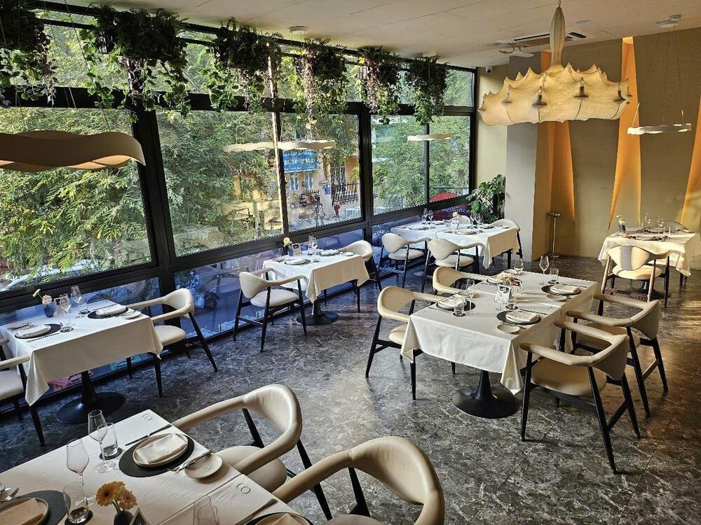 The sophisticated venue with an eclectic mix of French and Mediterranean-inspired dishes, perfect for a night out