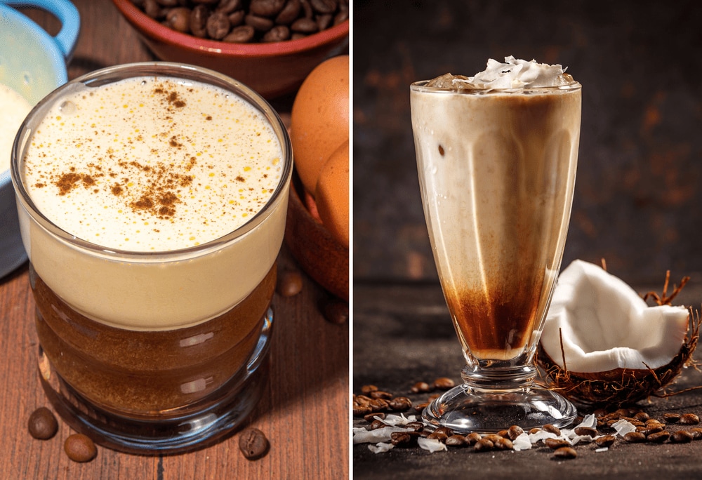 Egg coffee and coconut coffee are two standout beverages in Vietnam (Source: Canva)