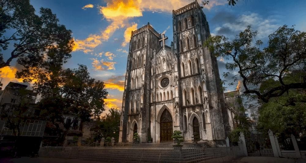 The cathedral is open for mass services and is a popular spot for visitors who are interested in Hanoi’s colonial history