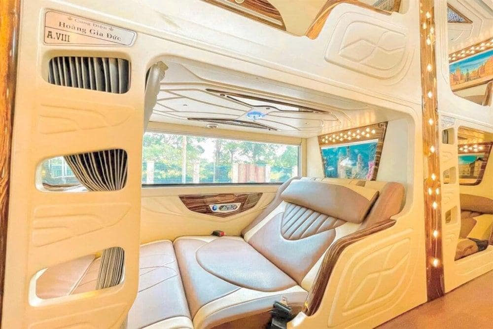 Most of the buses on the Hanoi to Ha Giang route are sleeper buses