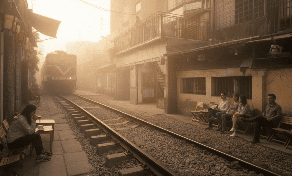 Safety is important – keep a safe distance when the train passes