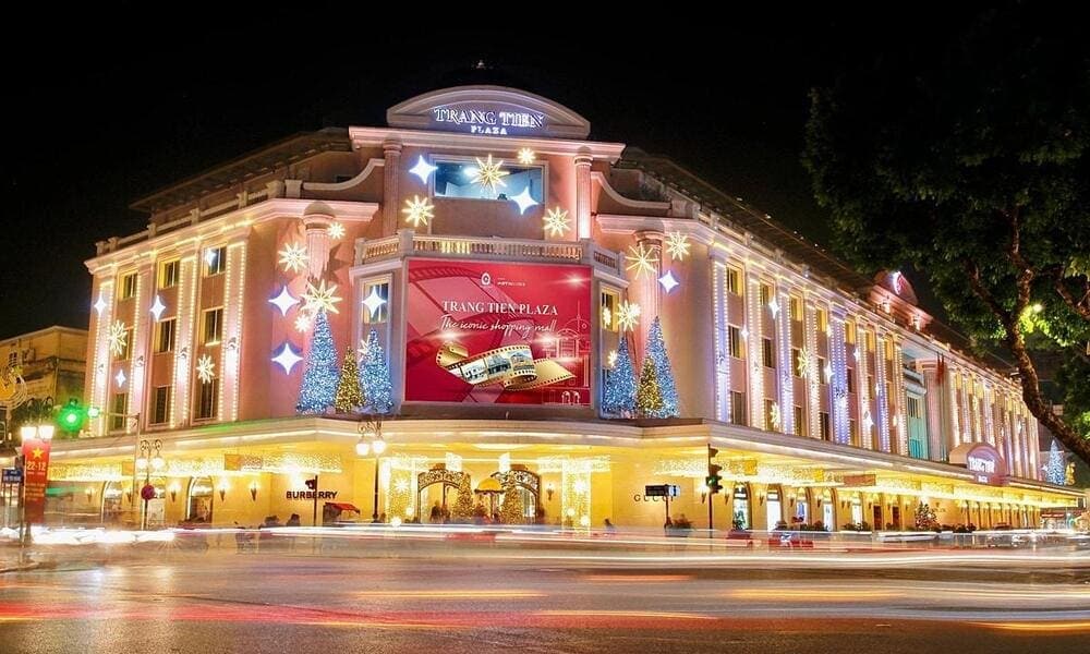 Trang Tien Plaza has a wide variety of international luxury brands