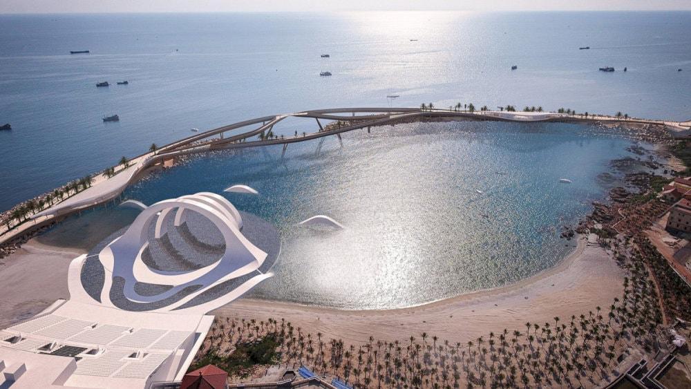 Kiss Bridge Phu Quoc is inspired by the legendary love story of Nguu Lang and Chuc Nu in Vietnam.