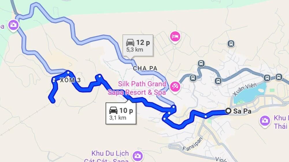 Travelers can easily reach the Fansipan cable car station from Sapa town center. (Source: Internet)