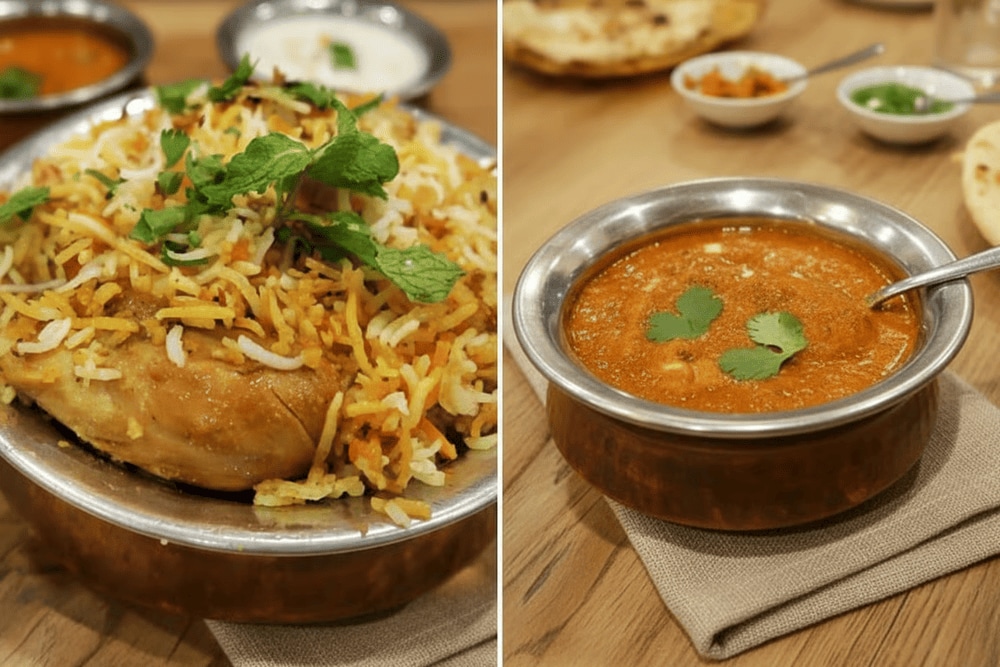 Namaste India has a diverse menu with famous dishes from both North and South India