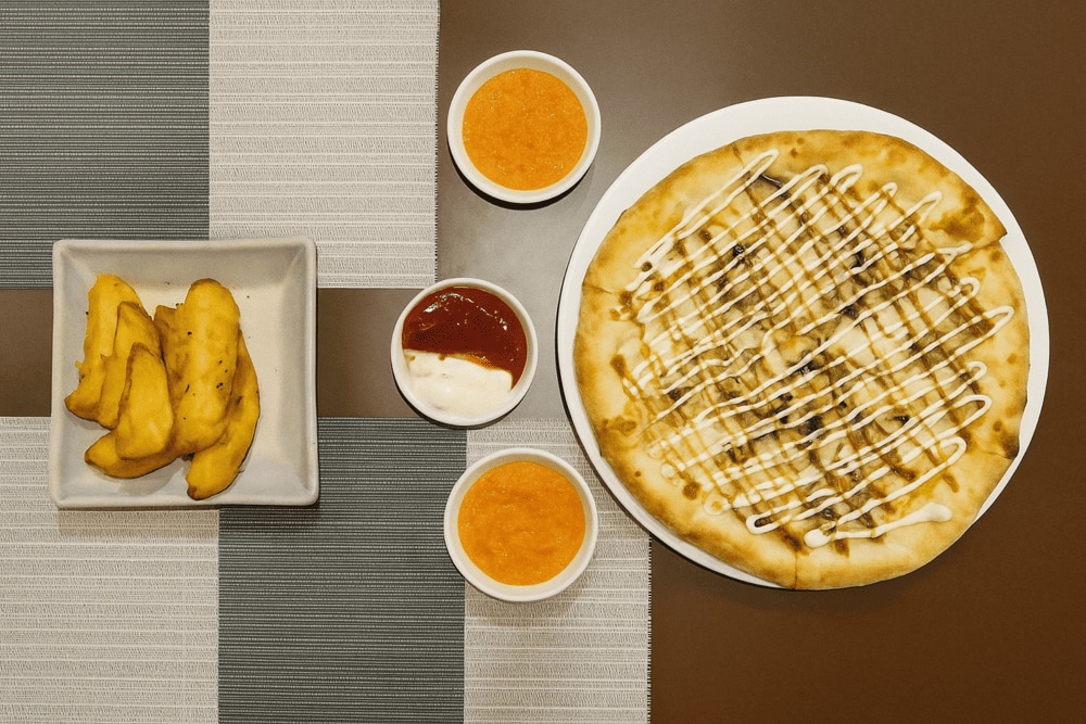 The menu at Herbal Pizza and Steak Hoi An focuses on authentic and uniquely crafted Italian-style pizzas and steaks