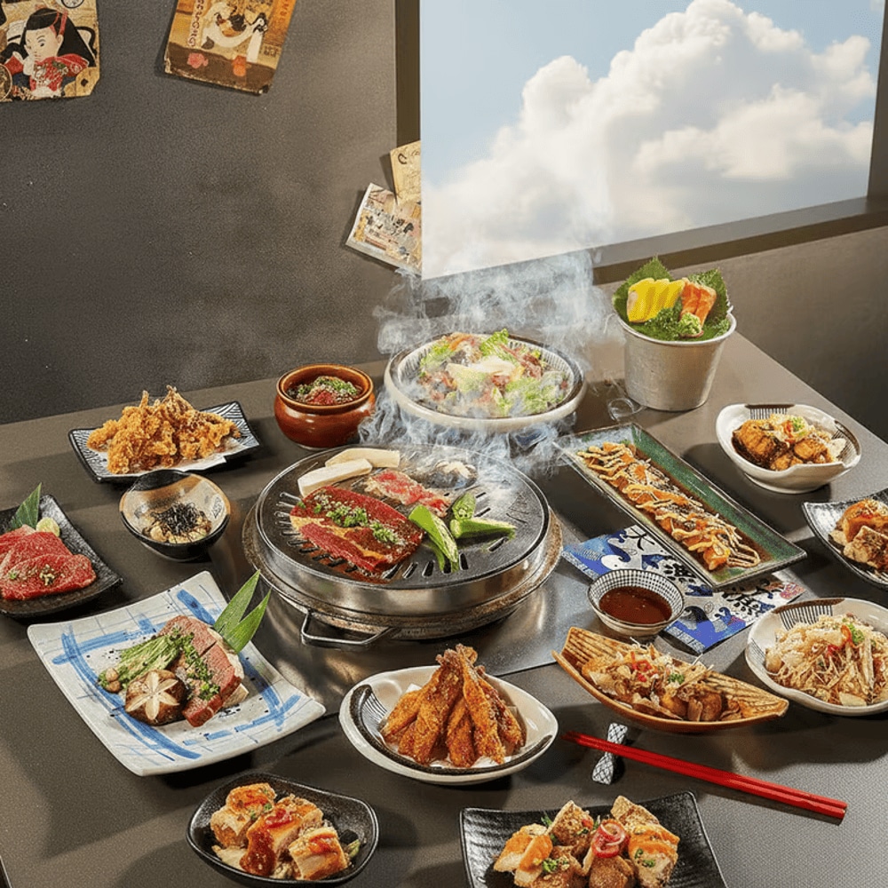 Shogun BBQ is a Japanese restaurant Hanoi that serves the Yakiniku menu