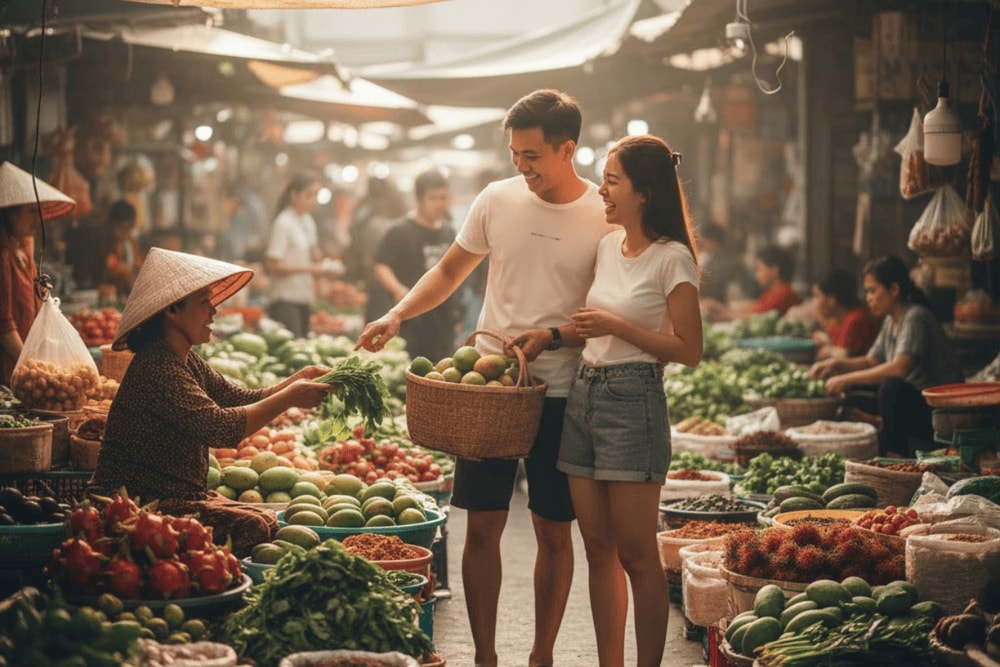Shopping at a local market or store is much cheaper than shopping center