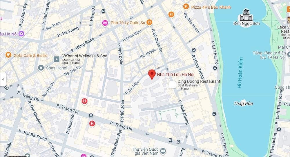 Map of St. Joseph’s Cathedral