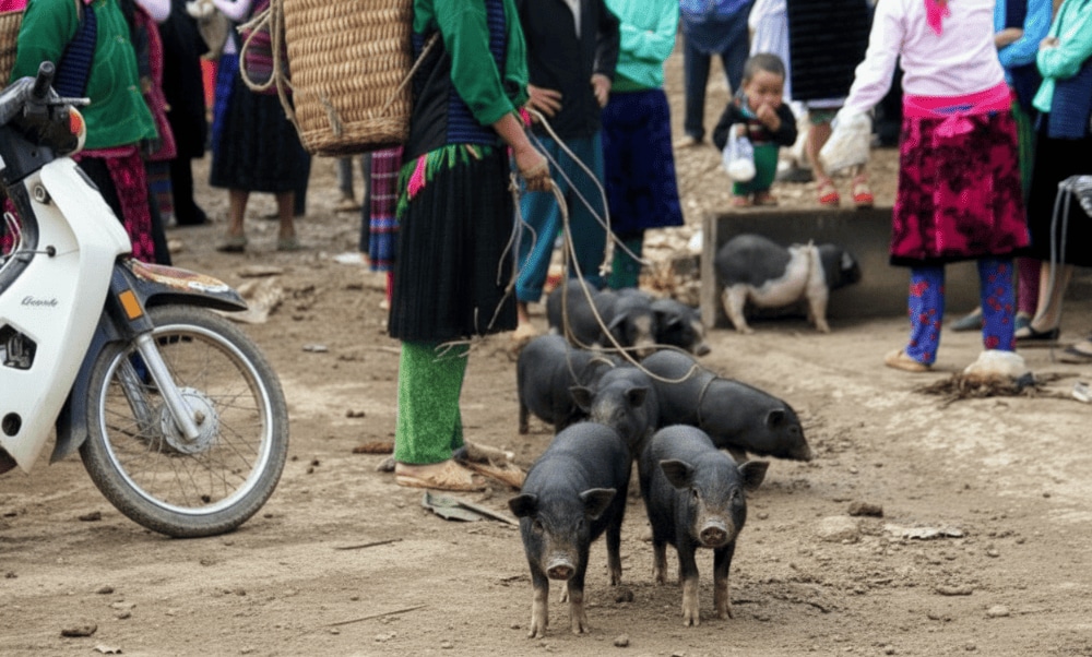 Small in size indigenous pigs but known for their delicious meat