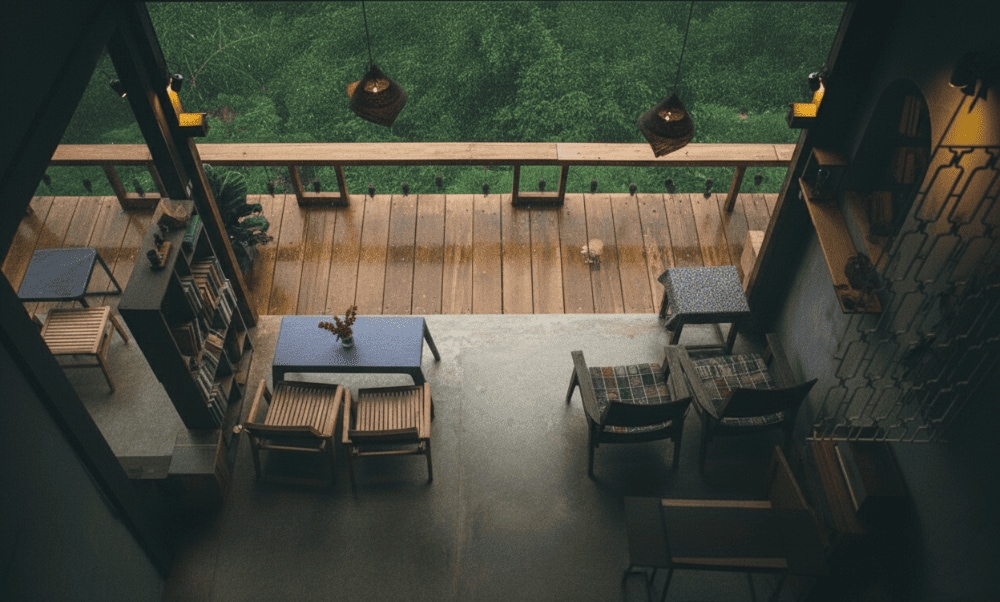If travel to Da Lat on rainy days, visitors can spend a lazy day sitting by the window watching the rain
