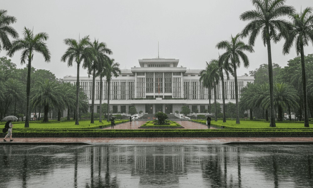 On rainy days, the pace of life of Saigon people seems to be slower, in contrast to the usual bustling pace of life