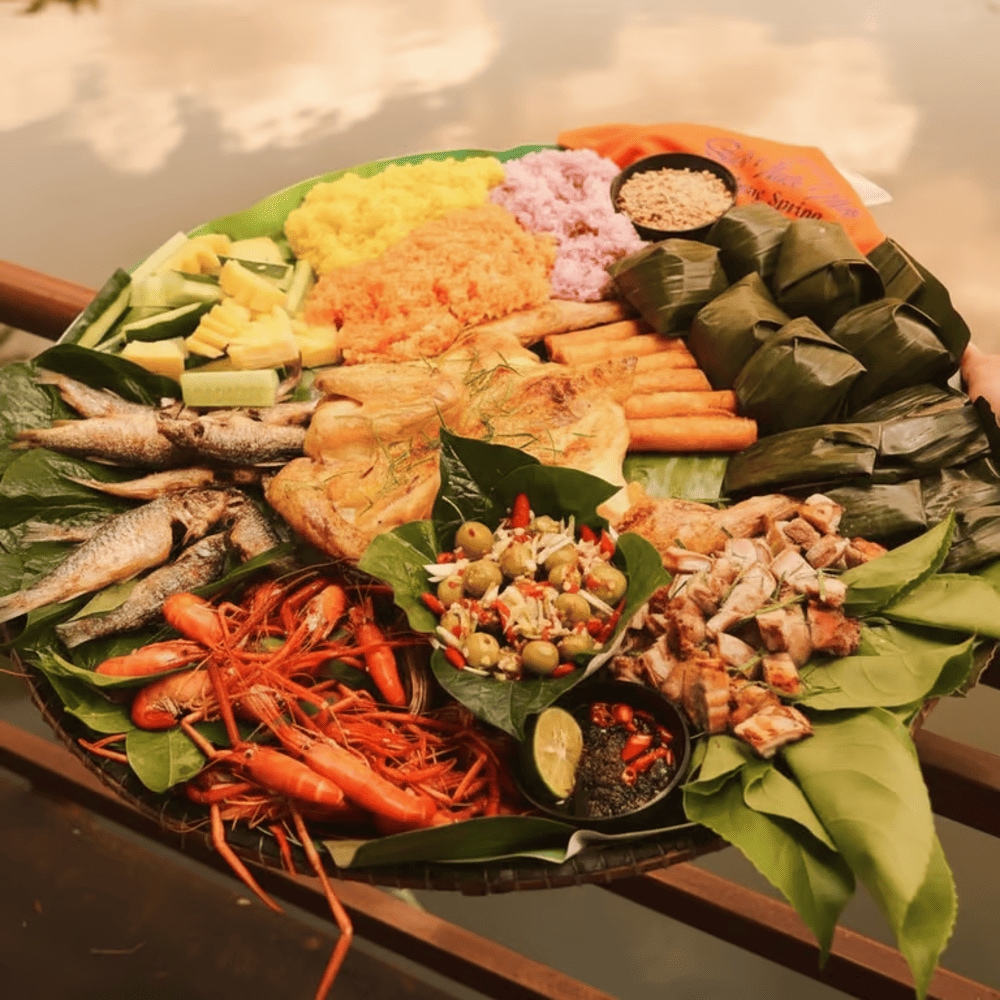Enjoying a meal beside the spring enhances both the sensory and cultural dimensions of your visit