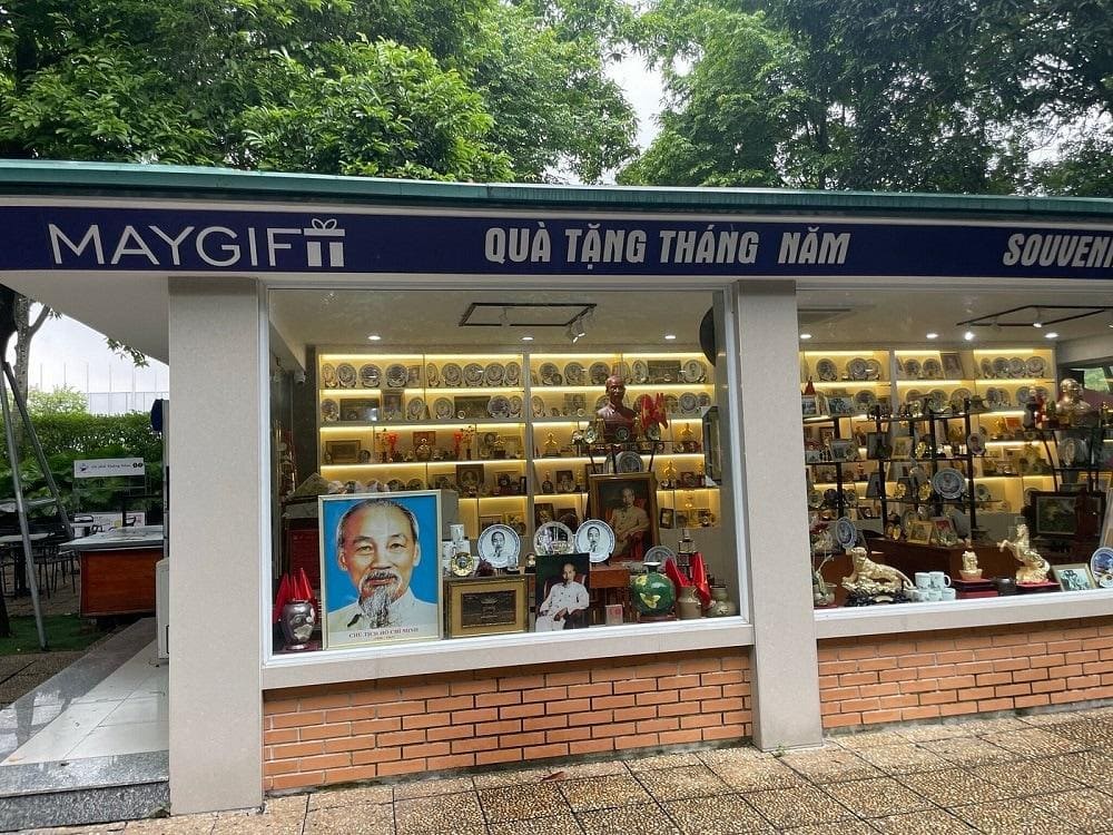 Visitors can purchase souvenir in the museum