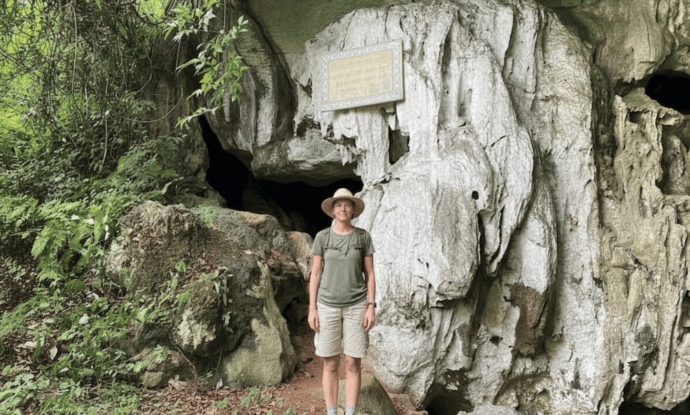 Nguom Boc Cave is nestled on the western slope of the Lam Son range in Hong Viet commune