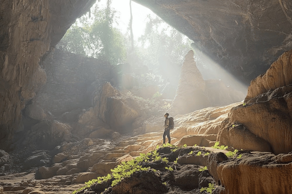 The special phenomenon that only appears once a year at Nguom Ngao Cave