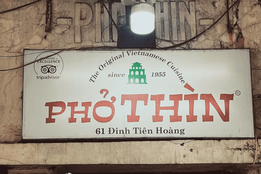Pho Thin Bo Ho has four locations in Hanoi, allowing easy access to its authentic flavors across the city