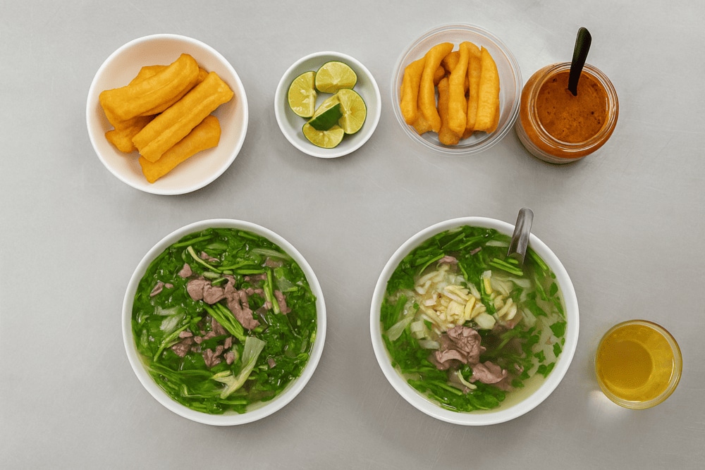 Visitors who don’t know where to eat pho in Hanoi can try both pho spots for the full experience