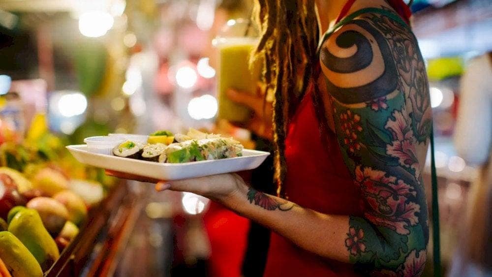 Stay safe eating street food is very important