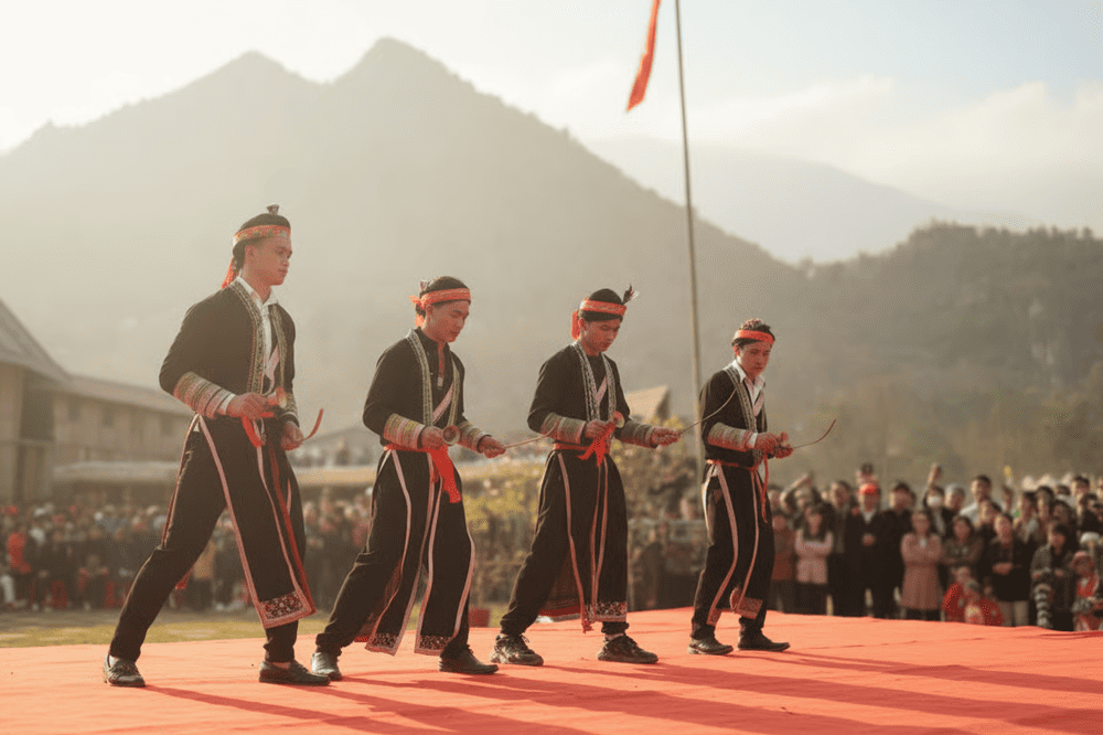 The art performances are elaborately constructed, bearing national identity