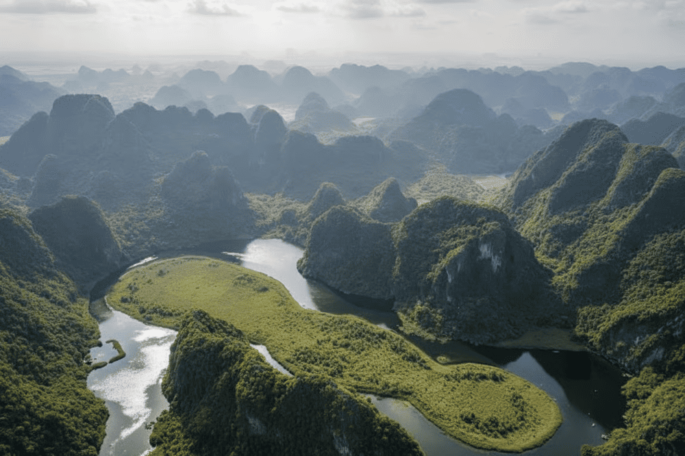 Cao Bien Mountain offers breathtaking lake views and a peaceful escape into nature