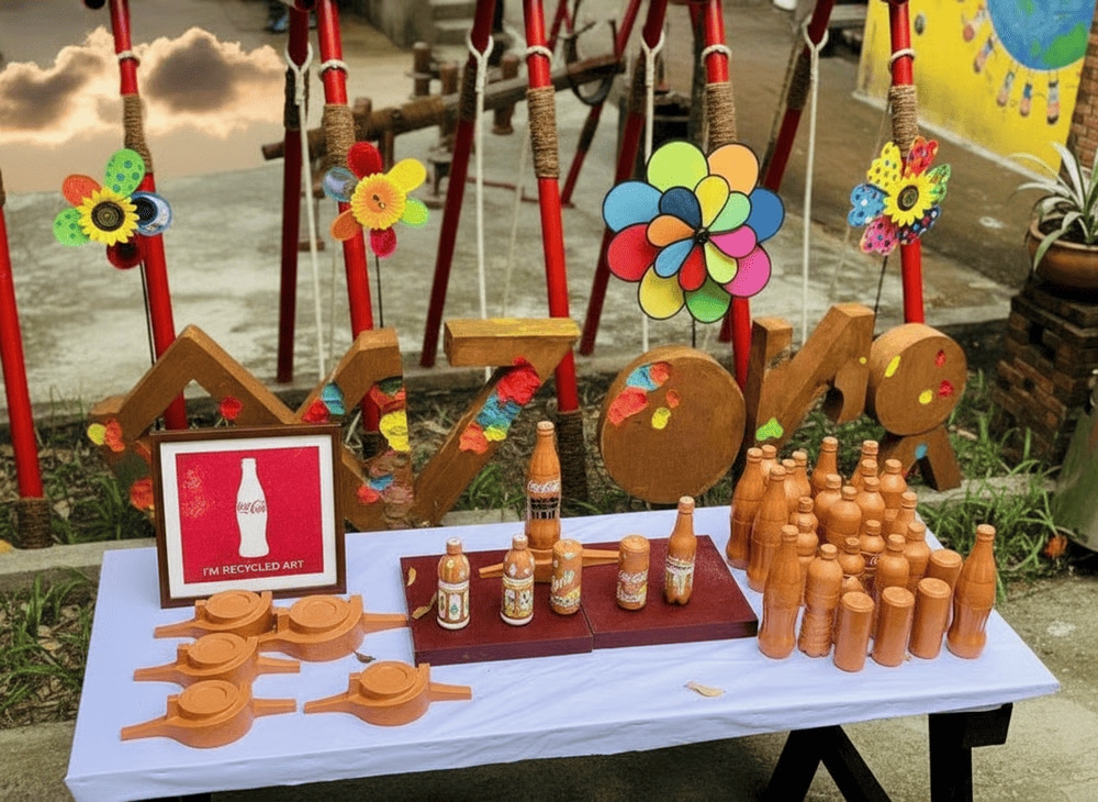 Shops within the park showcase a wide variety of handmade pottery, from mugs and vases to unique decorative figurines