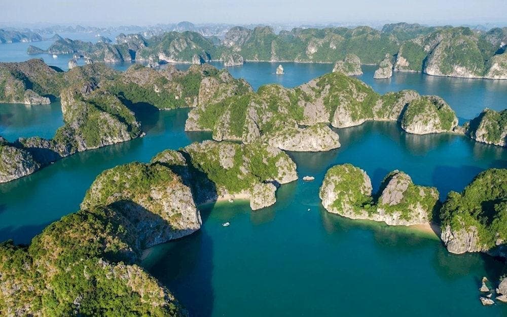 Lan Ha Bay is more secluded compared to Halong Bay