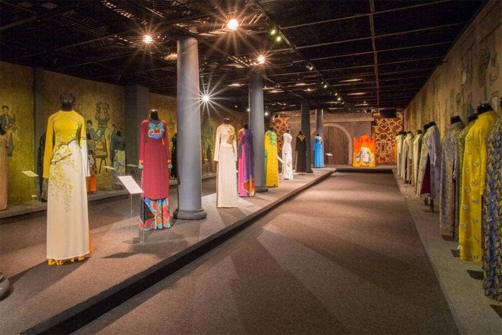 Ao Dai Museum showcasing traditional Vietnamese dress and garden charm