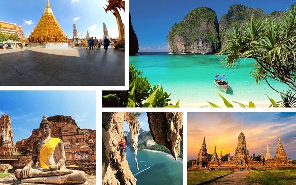 Thailand is famous for wonderful beaches and temples