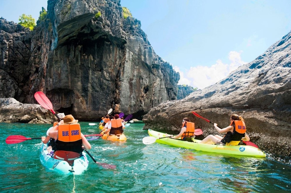Thailand is more for a retreat vacation with calm seas and entertainment