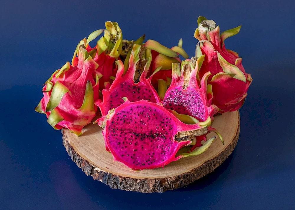 There are pink dragonfruit and white dragonfruit - both taste the same