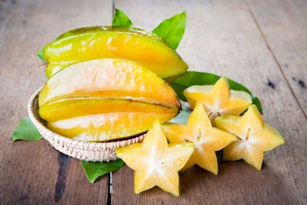 Yellow starfruit is usually sweet, while green starfruit can be sour and tart